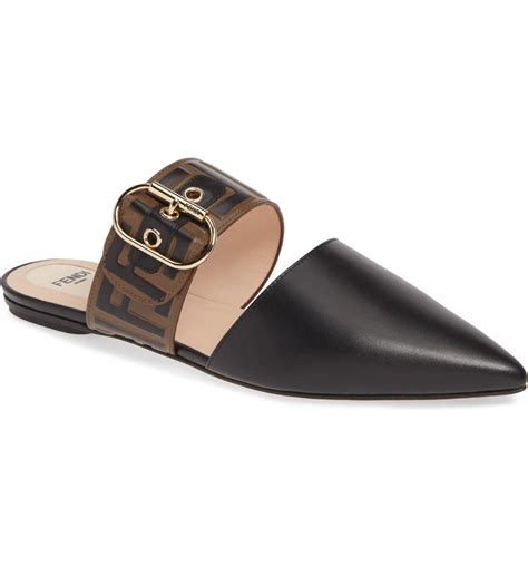 fendi buckle mule